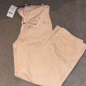 Elegant Cream Flare Jeans